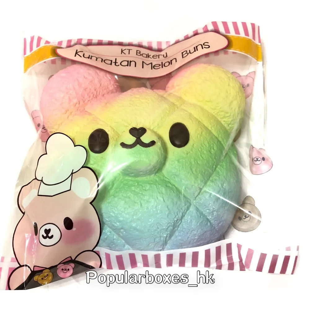 Кролик кафе kumatan Радужная Дыня булочка мягкая медленно восстанавливающая форму