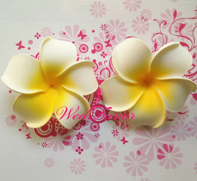 50 шт. 9 см искусственные французские бутоны из гавайской пены EVA Плюмерия