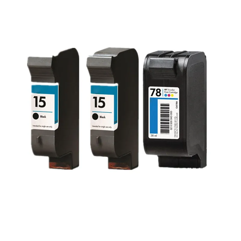 Восстановленные картриджи для HP1578 15XL 78XL HP15 HP78 HP15XL HP78XL 6578D факс 1230 кгс 720 750 950 Цвет копир 180 190 - Цвет: 1BK 1SET