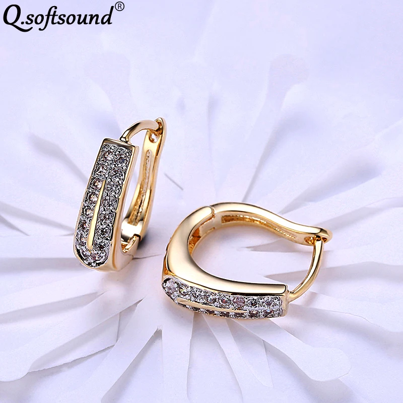 Новые модные серьги-кольца цвета шампанского и золотого для женщин классические