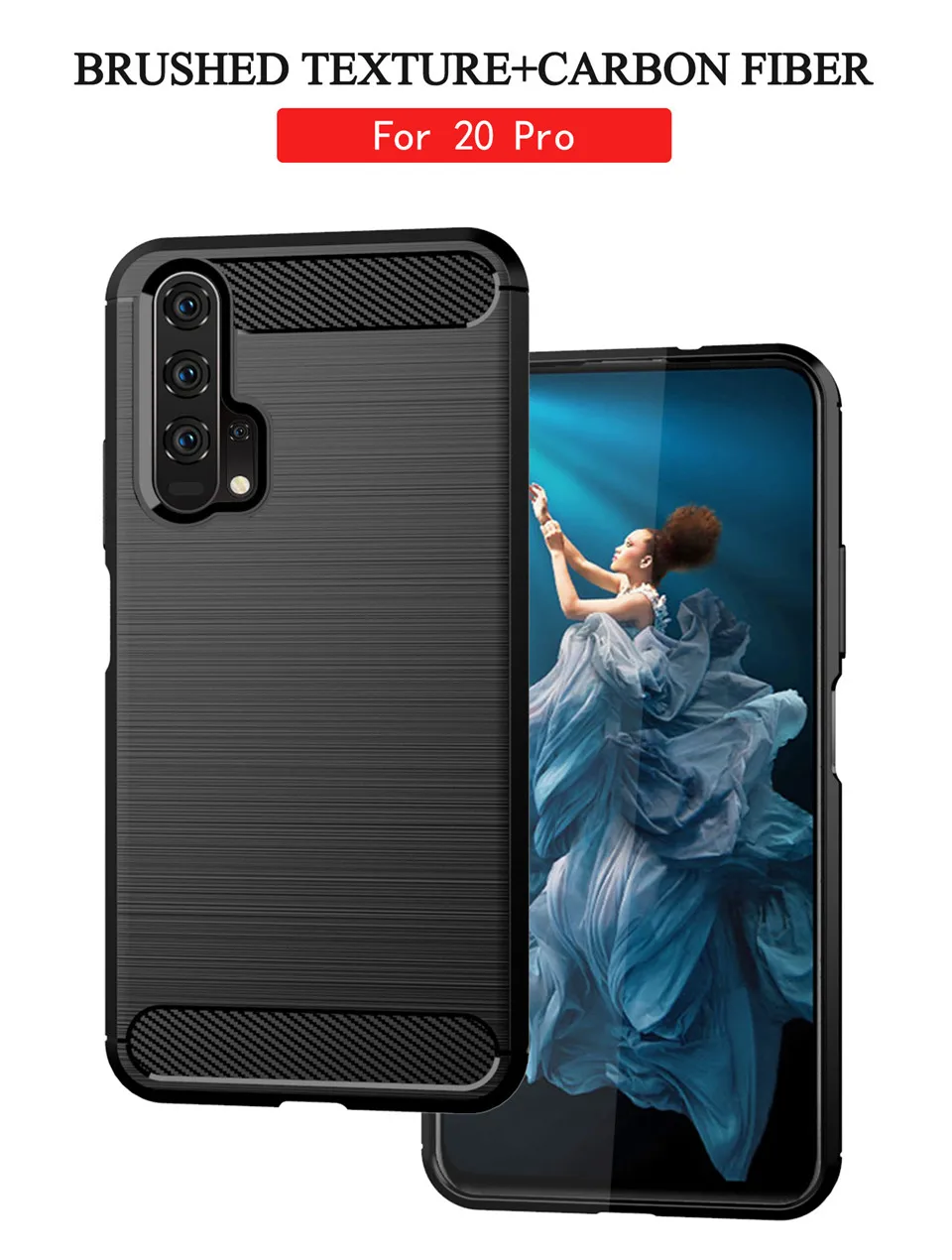 Для huawei Honor 20 Lite 20i чехол прочный армированный мягкий для задней крышки 20Pro