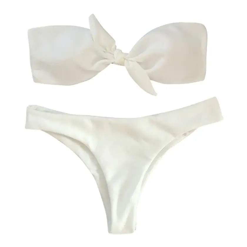 Женский бандажный купальный костюм модель 2018 года летний комплект бикини