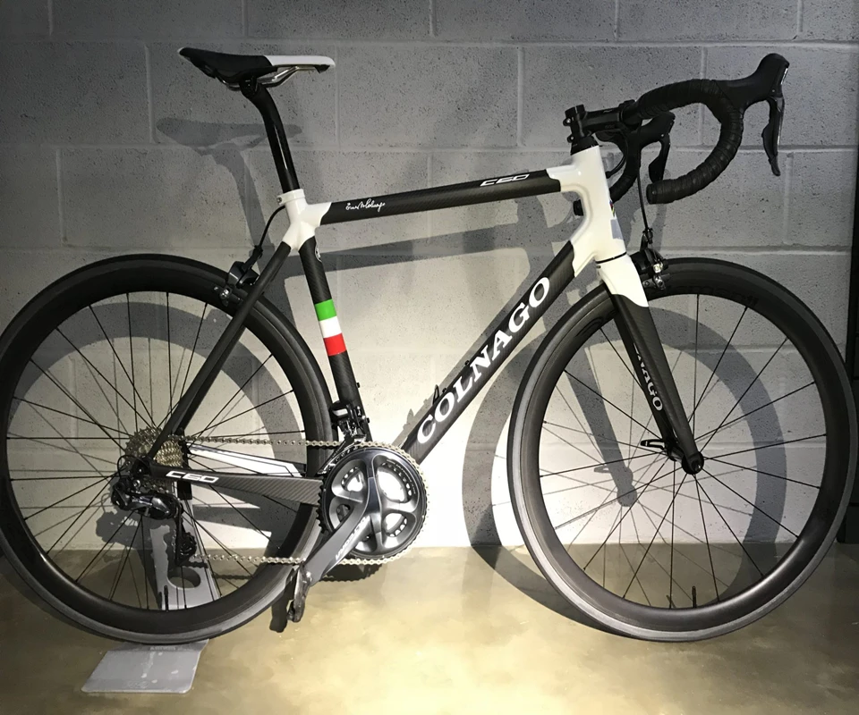 Белый черный Colnago C60 полный велосипед полный углеродный дорожный велосипед с 105 T7000 Группа Набор 50 мм углеродный комплект колес Novatec A271 ступицы