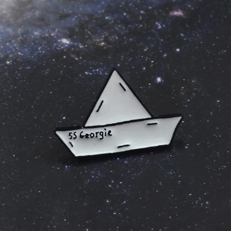 Бумага брошь в виде лодки SS Джорджи Стивена Кинга Это эмаль из мультфильма на