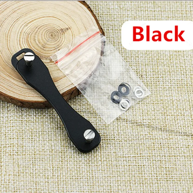 Black 01 Металлический кошелек для ключей DIY EDC Карманный ключ органайзер смарт-брелок кошельки металлический держатель ключей для автомобиля коллекционер брелок для ключей - Цвет: Black 01