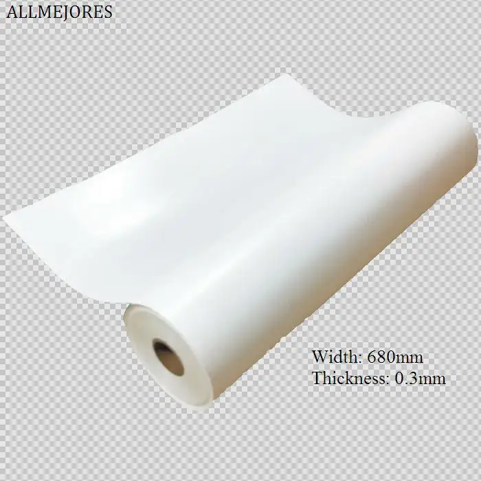 Задняя панель панели солнечных батарей 0,3 мм Толщина 680 мм ширина Задняя панель для инкапсуляции панели солнечных батарей белый цвет 5 м/лот