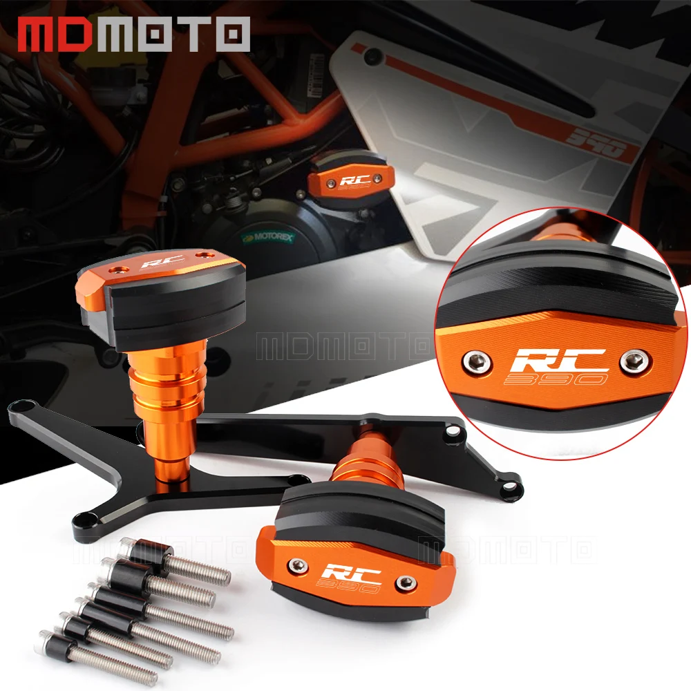 Новый слайдер рамы RC 390 CNC для мотоцикла поломка защита от падения KTM RC390 2014 2015 2016 2017