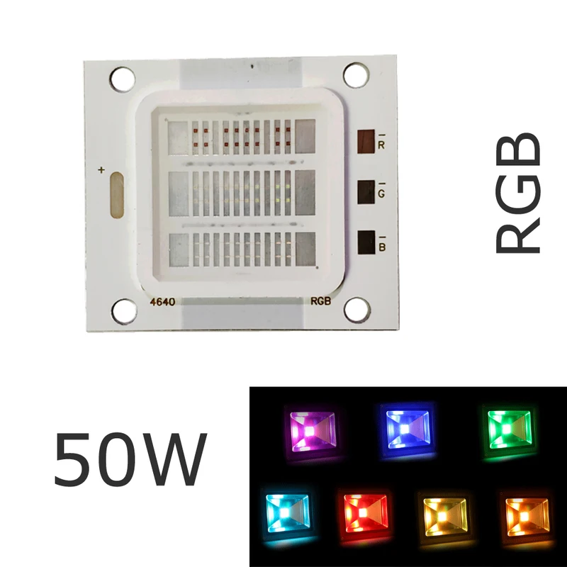 Крепление RGB Светодиодная лампа красочный яркий 50 вт DIY прожектор диодный шарик