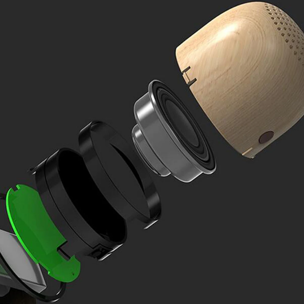 Buyincoins Мини Bluetooth динамик беспроводной Портативные колонки милый орех уникальный