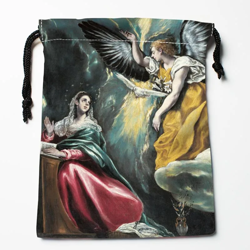 Лучший Ангел Drawstring Сумки Пользовательские хранения печатных получить мешок