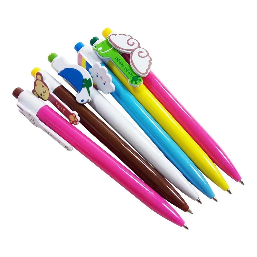 Шариковая ручка с пружинным прессом 6 шт./Лот цветная в виде кошки обезьяны