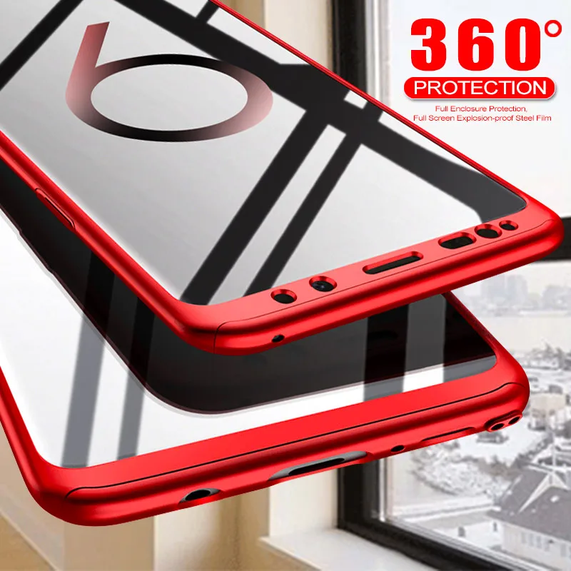 360 полный защитный чехол для телефона Sumsung Galaxy J 6 7 8 J2 Pro J3 J7 2018 чехлы со стеклом |