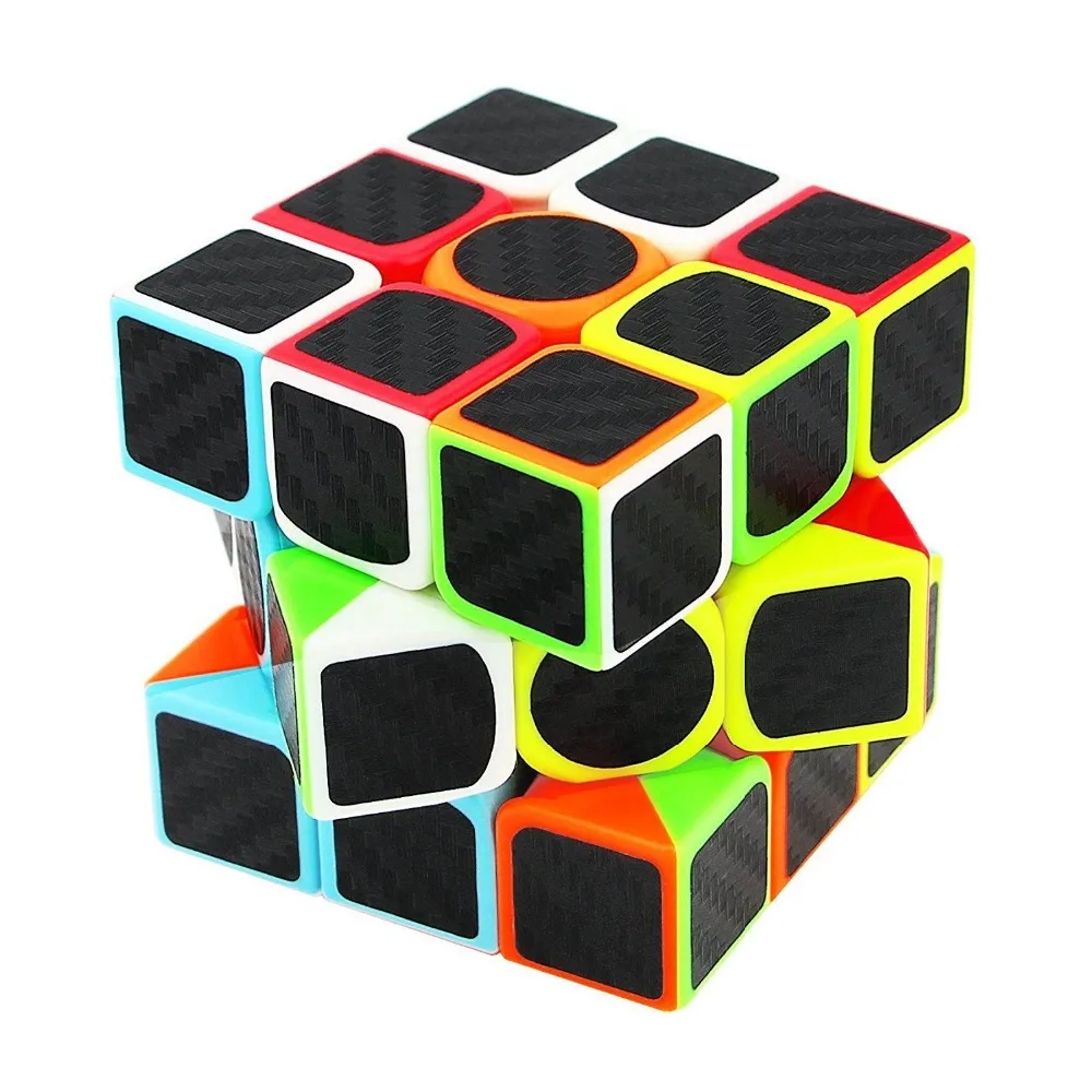 3x3x3 скоростной магический куб наклейка из углеродного волокна гладкая