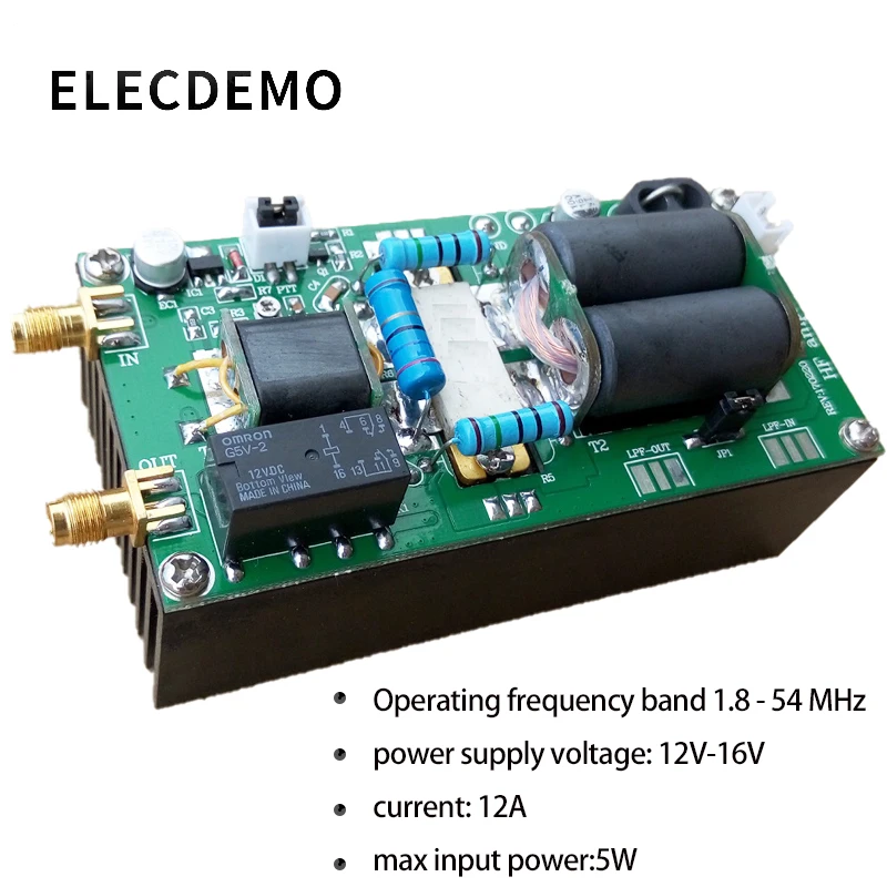Новый MINIPA DIY наборы 100 Вт SSB Линейный Усилитель Мощности HF для YAESU FT 817 KX3 heastink cw AM FM C4
