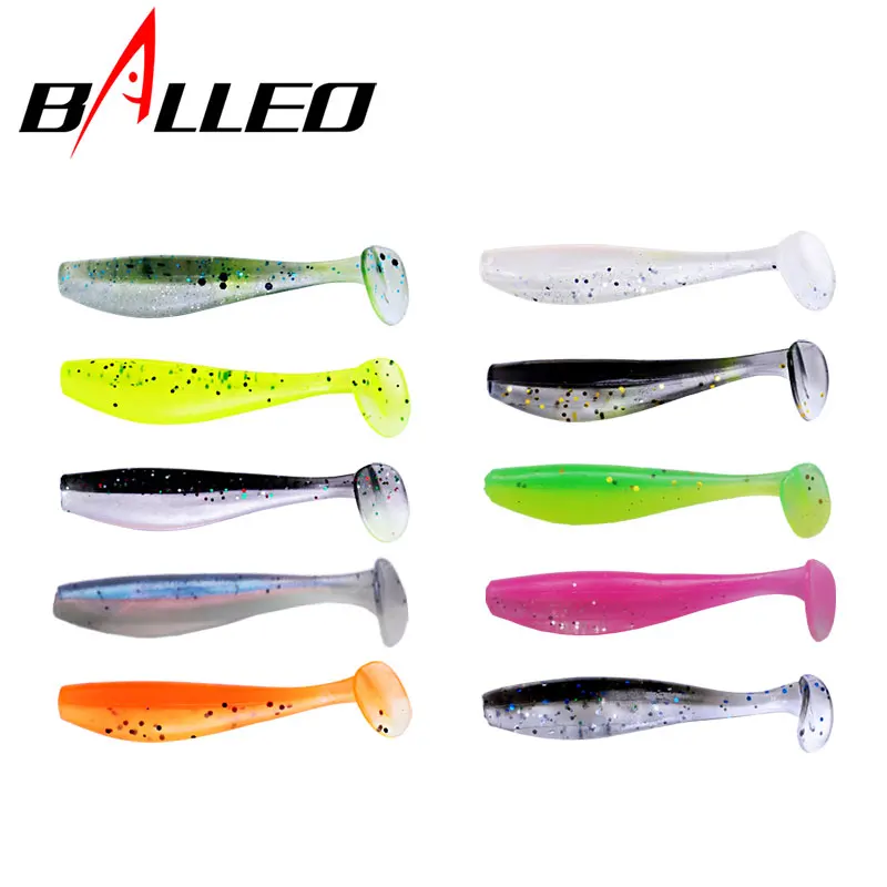 Balleo 10 шт./лот Мягкая приманка 1 2 г/5 см резиновая рыболовная Shad Swimbaits силиконовая