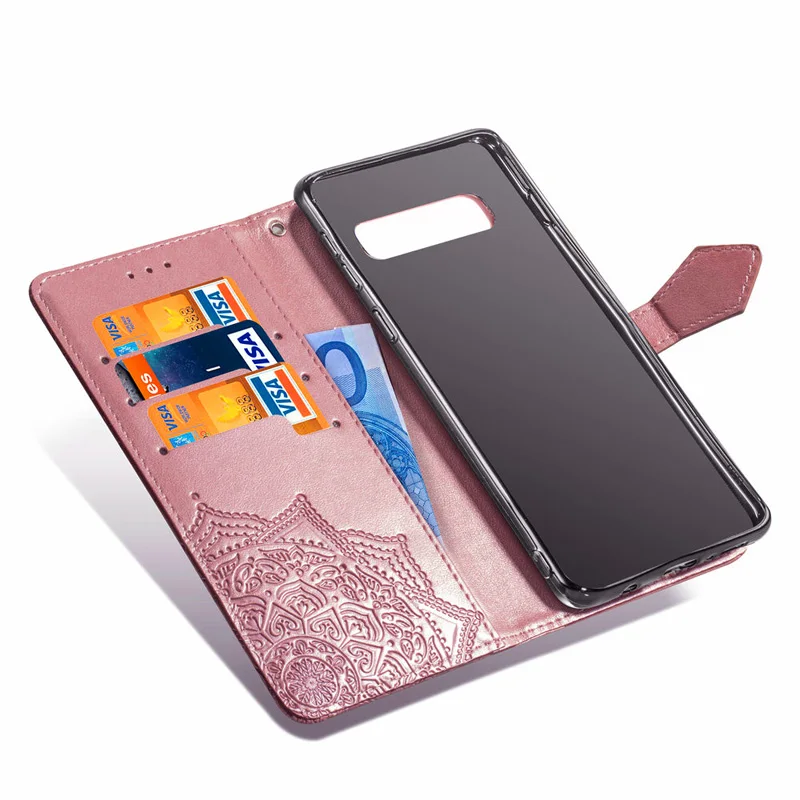 Флип-кейс из искусственной кожи для Samsung Galaxy S10 S9 S8 Plus S7 S6 Edge S10e M10 M20 C8 Note8 9 A50S A30S A20S