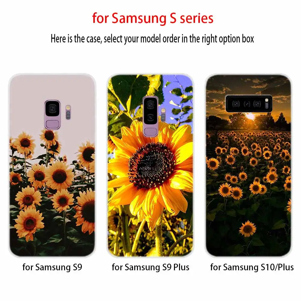 Чехол с летним подсолнухом для Samsung Galaxy S7 Edge S8 S9 S10 S11 S20 S21 Plus Lite E Ultra | Мобильные