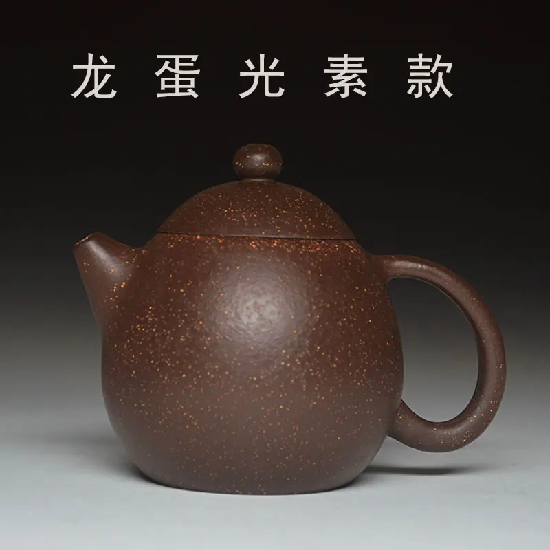 Фиолетовый чайник с яйцами дракона Zisha цветным рисунком из исинской глины