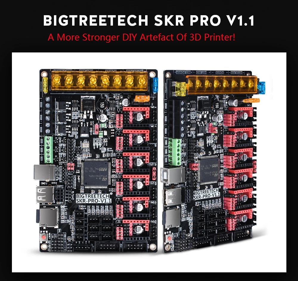 BIGTREETECH SKR PRO V1.1 32 бит wifi плата управления 3d принтер части Vs Ramps MKS Gen V1.4 с TMC2208 A4988 TMC2130 драйвер