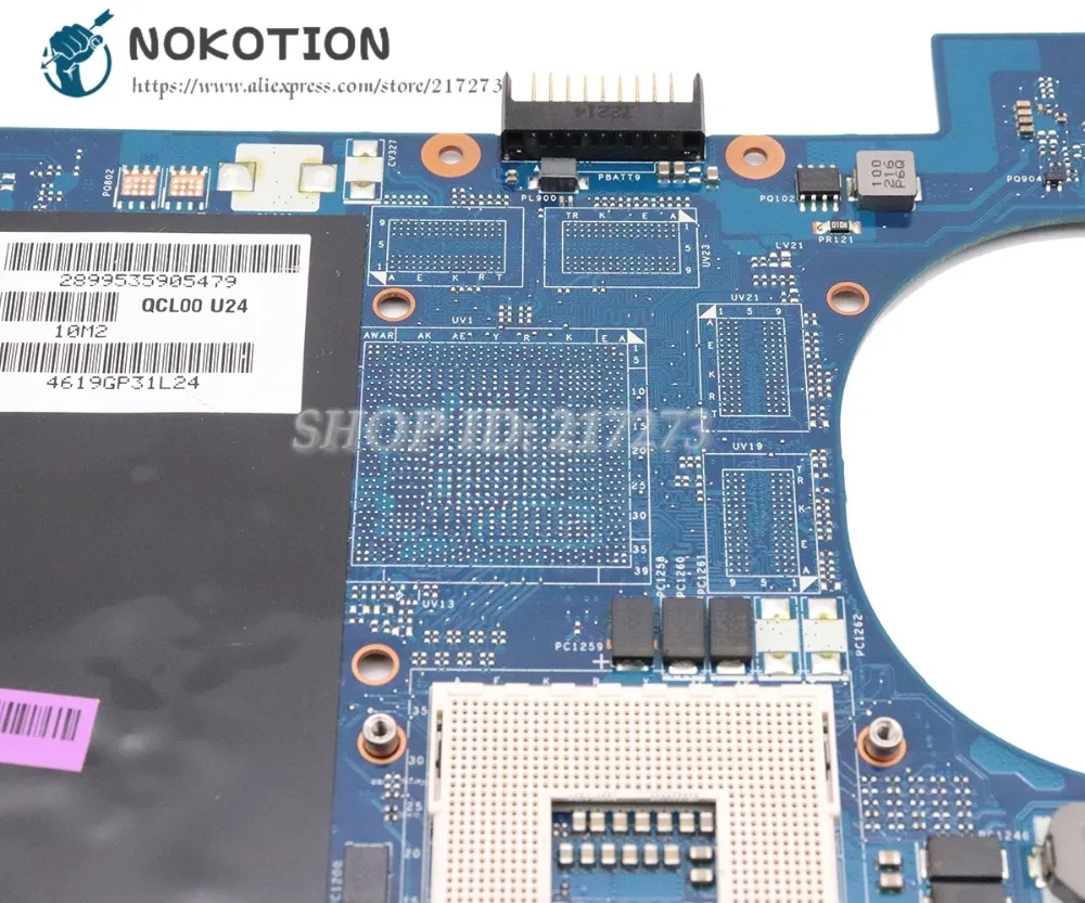 NOKOTION для Dell 15R 5520 материнская плата ноутбука HM77 DDR3 UMA QCL00 LA-8241P CN-0N35X3 0N35X3 основная |