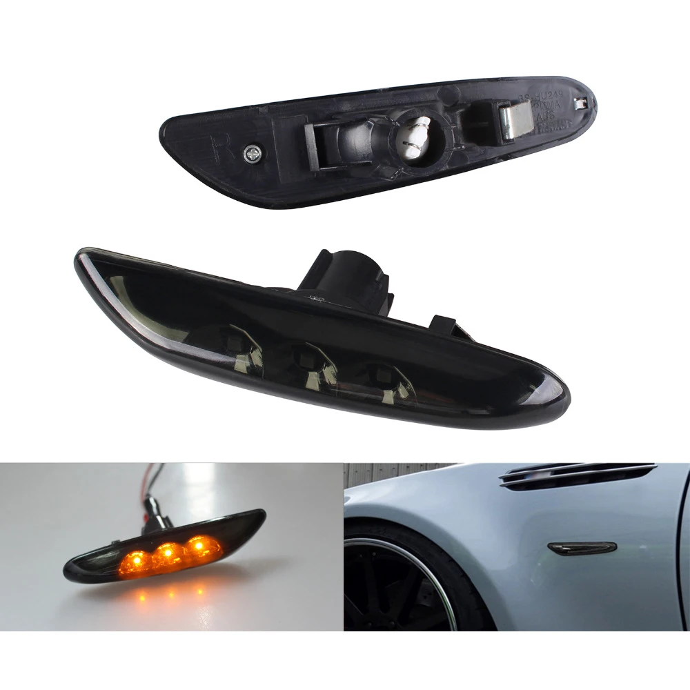 1 пара светодиодных боковых световых ламп для BMW E46 E60 E81 E82 E87 E88 E90 E91 E92 E93 e61 135i 2004 2012