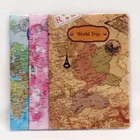 OKOKC ПВХ Карта мира плоская Обложка для паспорта кожаная фотообложка Обложка для паспорта аксессуары для путешествий