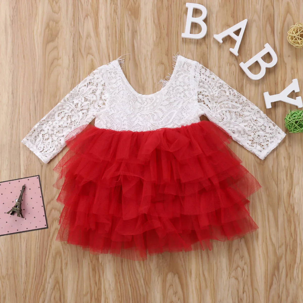 Вязаное многослойное кружевное платье для маленьких девочек праздвечерние чные