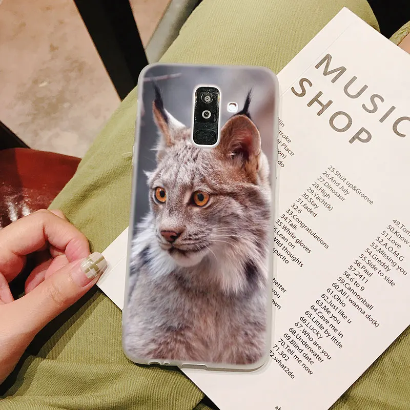 Силиконовый чехол для телефона канадская Рысь Samsung Galaxy A8S A6S A9 A8 Star A7 A6 A5 A3 Plus 2018 2017