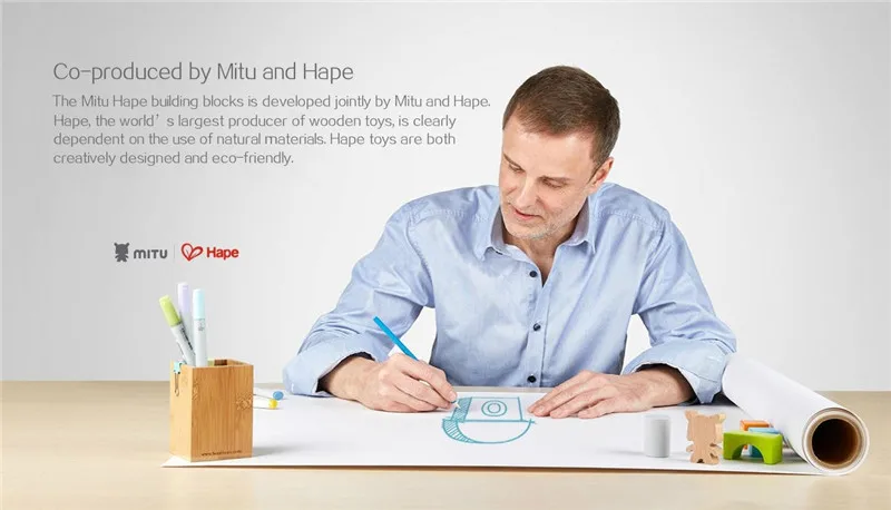 Xiaomi MITU Hape 70 шт. головоломка строительные Конструкторы для раннего образования детская игрушка 26 букв 10 цифр развивающие игрушки