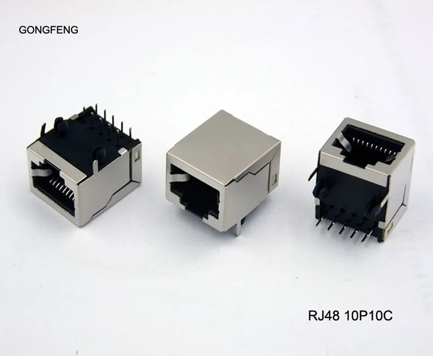 Специальный оптовый GONGFENG Новый RJ48 сетевой разъем 10P10C защитная розетка 10 жильный
