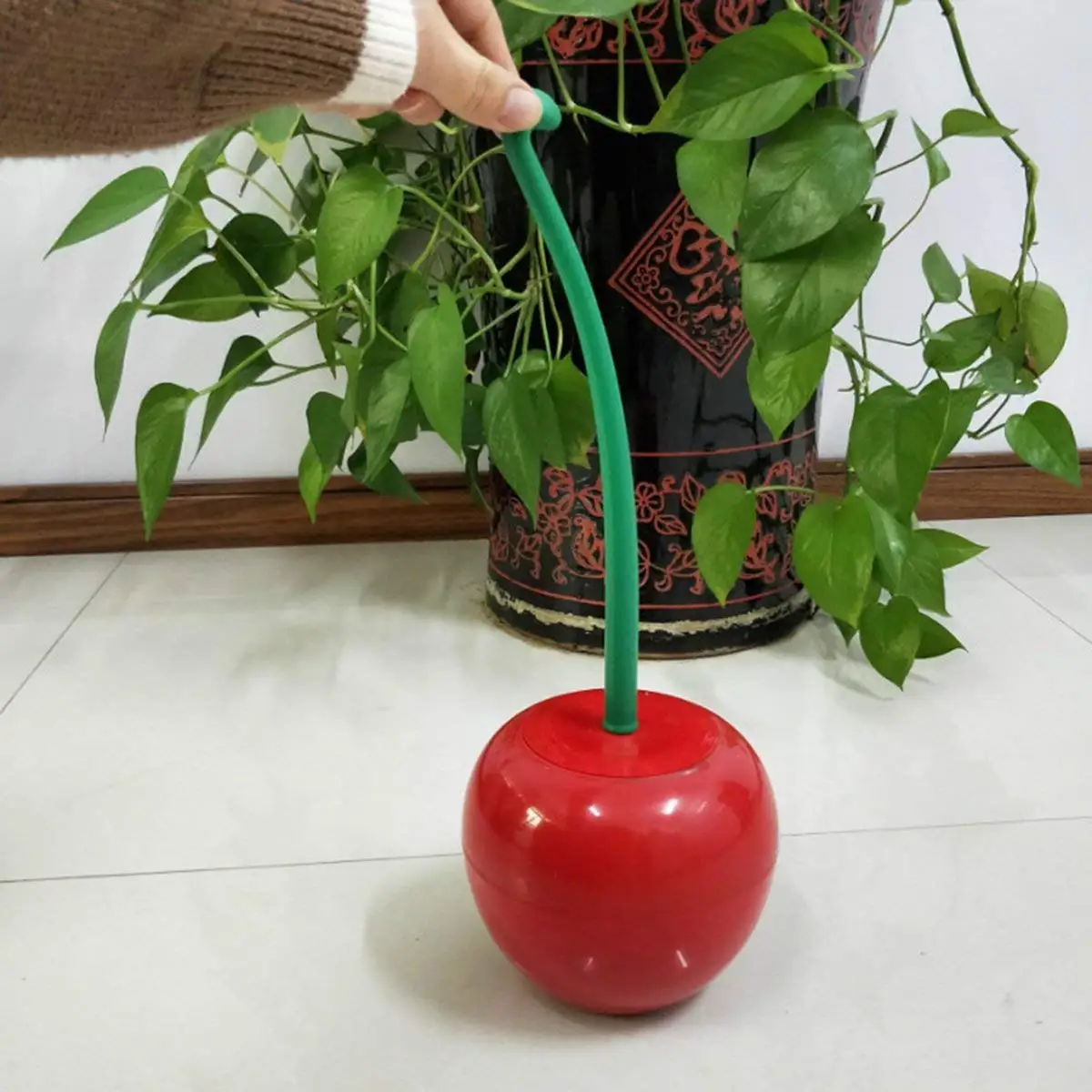 General environmental protection: 2 sets of cherry brush holders creative design long handle WC cleaning set bathroom clea | Обустройство