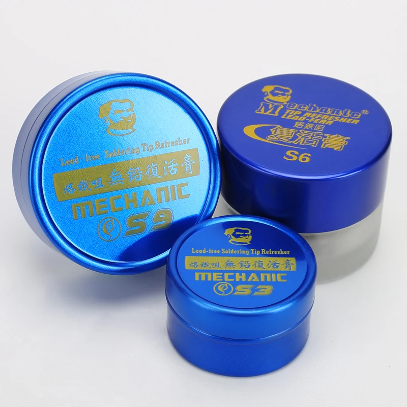 

Mechanic S3/S6S/S9 Series Lead-Free Soldering Iron Tip Refresher Clean Paste for Welding Nozzle Oxide Solder Head Resurrection