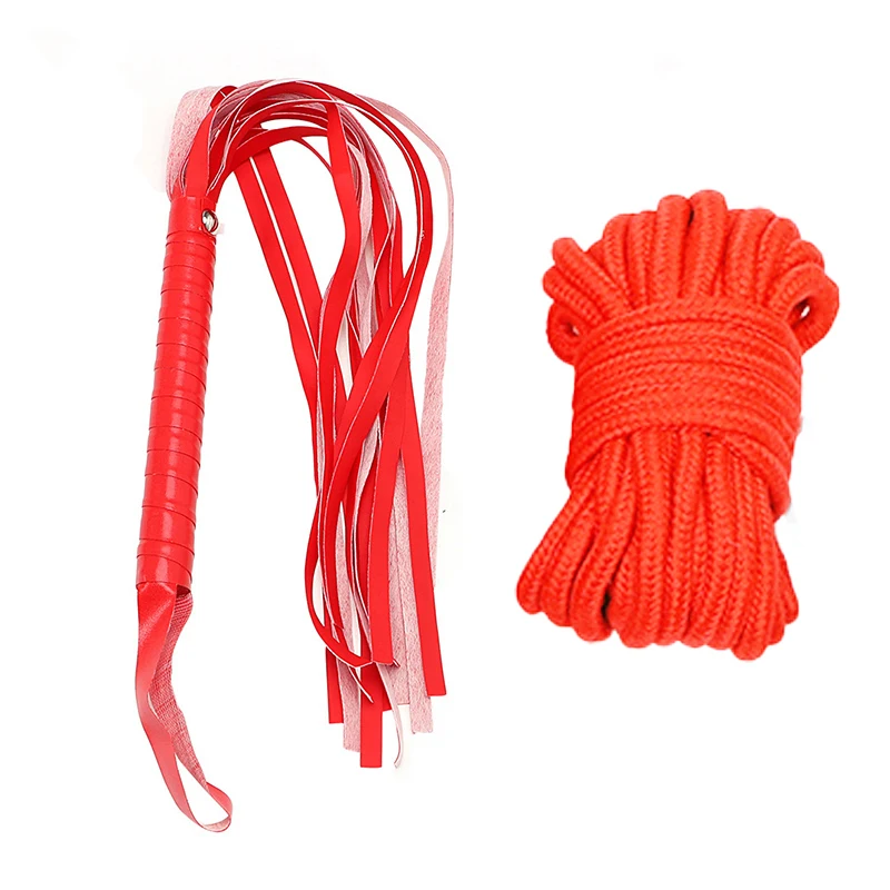 Набор эротических аксессуаров 11 шт. наручники кнут секс-игрушки для пар игра раба