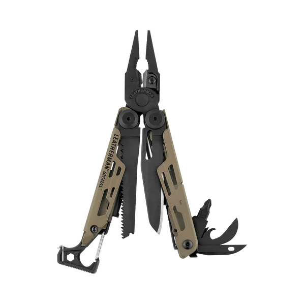 Мультитул LEATHERMAN-SIGNAL Camping с пожарным стартером, молотком и аварийным свистком-8 цветов