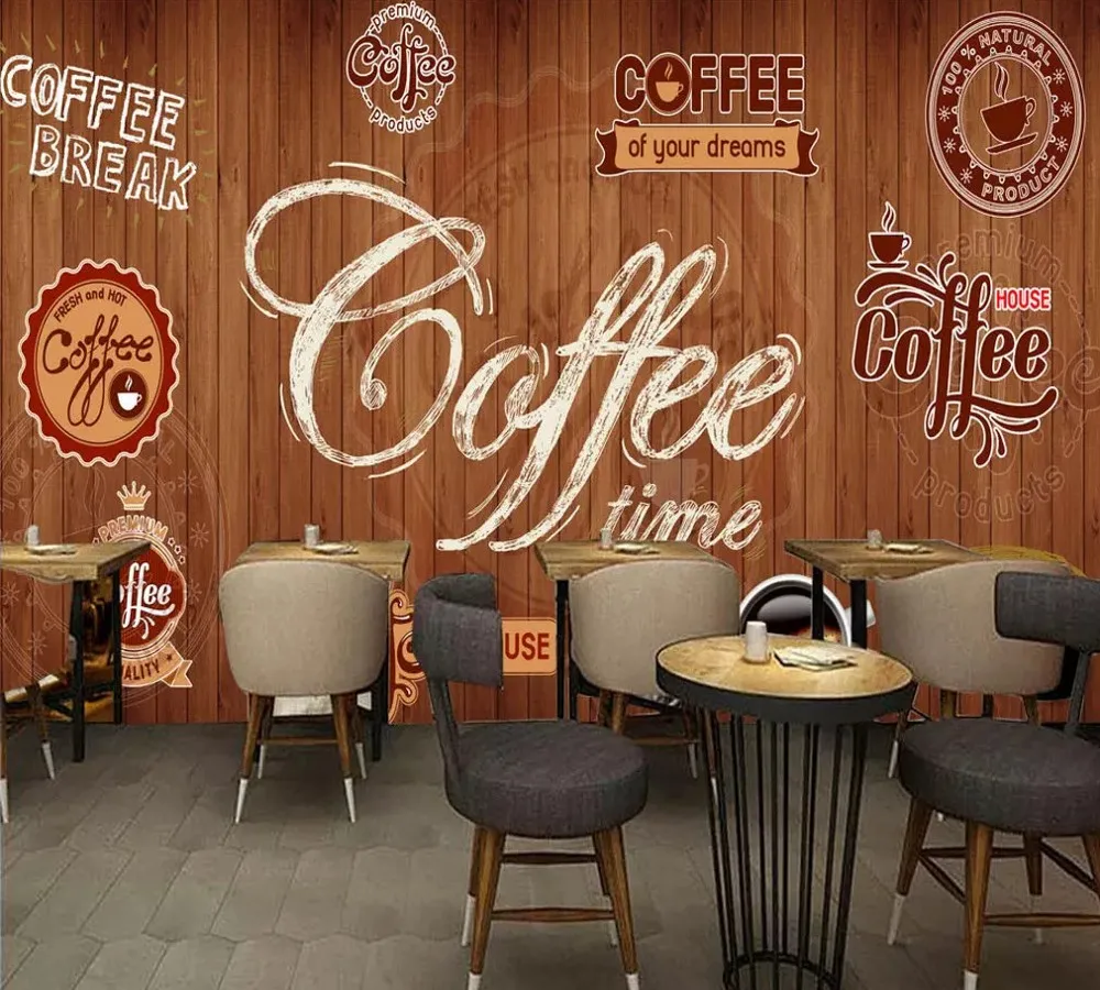 Бесплатная доставка Пользовательские обои настенная деревянная доска затенение