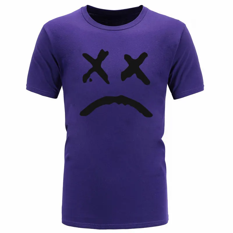 purple black Летняя Новинка, футболка, музыка, мужские Графические футболки, рэп, футболка, мужская, хлопок, хип-хоп, большие размеры, удобная хип-хоп Футболка - Цвет: purple black