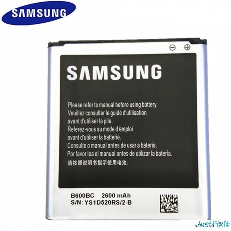 B600BC 100% оригинальный сменный аккумулятор для samsung GALAXY S4 I9500 I9508 I9505 телефона 2600