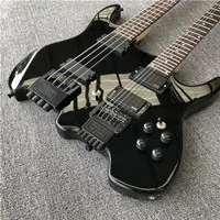 Цвет: желтый Kaiyun Фабрика Настраивает классический черный steinberg. Безголовый bass.4-и 6-струнной электрогитары. Комплектующие черного цвета - Цвет: Цвет: желтый