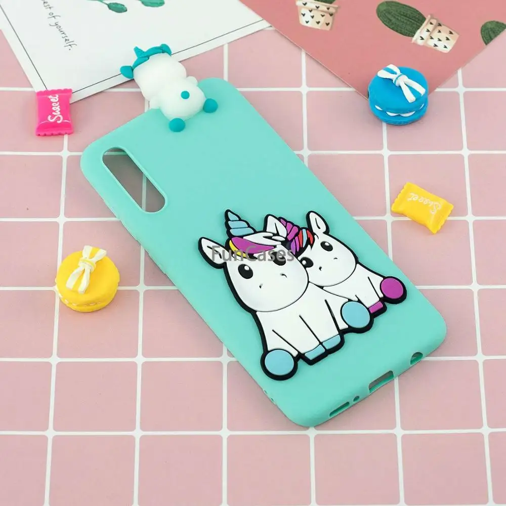 Чехол для samsung Galaxy A50 чехол милый 3D мультфильм черный Минни силиконовый мягкий A 50