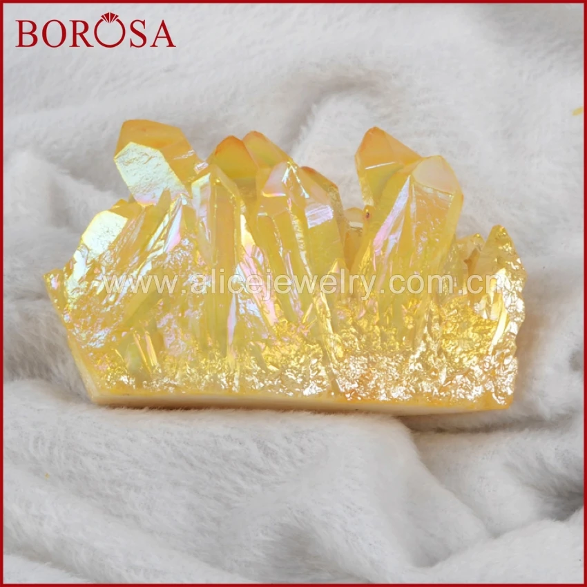 BOROSA 1 кг смешанных цветов Кристалл кластер пламя природы ауры кварца титана