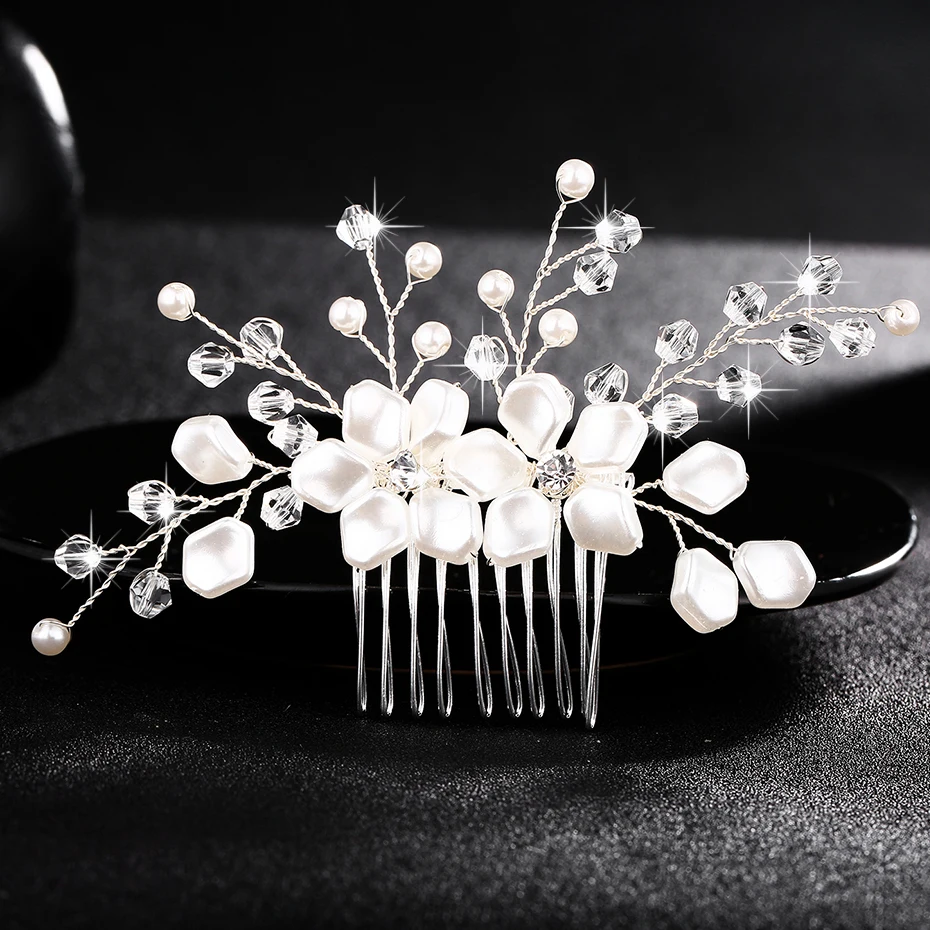 Женский свадебный гребешок ручной работы заколки для волос с цветами