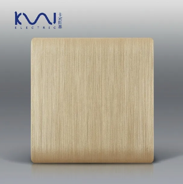 Пустая панель настенный выключатель света Wallpad роскошный цвет шампанского