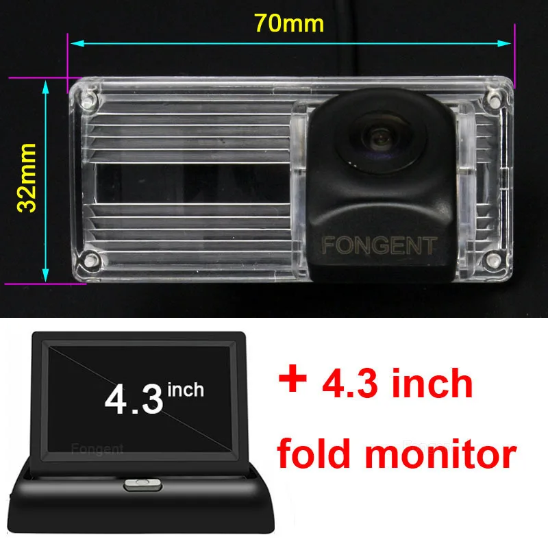 Y8002-Z1-43 Для Toyota land Cruiser 200 LC200 2013 2012 2011 2010 2009 2008 2007 2006 2005 автомобиля обратная парковочная камера заднего вида монитор - Название цвета: Y8002-Z1-43