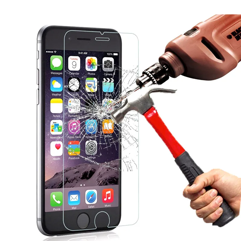 Защитная пленка из закаленного стекла чехол для iPhone 7 6 S 5 5S 5C SE 4 4s plus чехлы