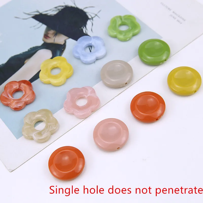 

Летний стиль, 50 шт./лот, цветная печать, геометрические круглые/цветы, бусины из смолы, ювелирные изделия для рукоделия, серьги/аксессуары дл...