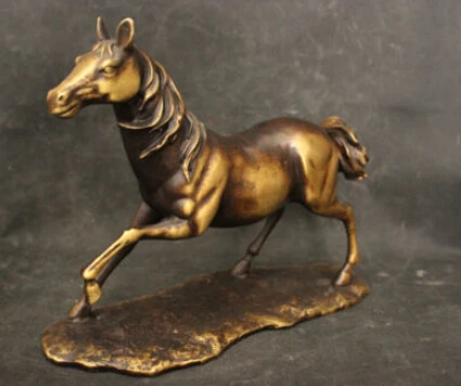 Бир 006294 Древние Китайские Антикварные Народный Медь Бронза Фэншуй Статуя