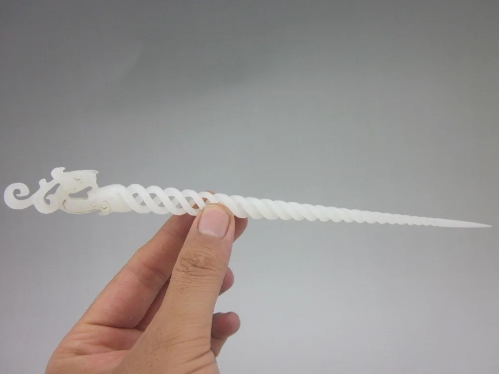 Тонкая ручная вырезная китайская Нефритовая фотография HETIAN|hairpin| |