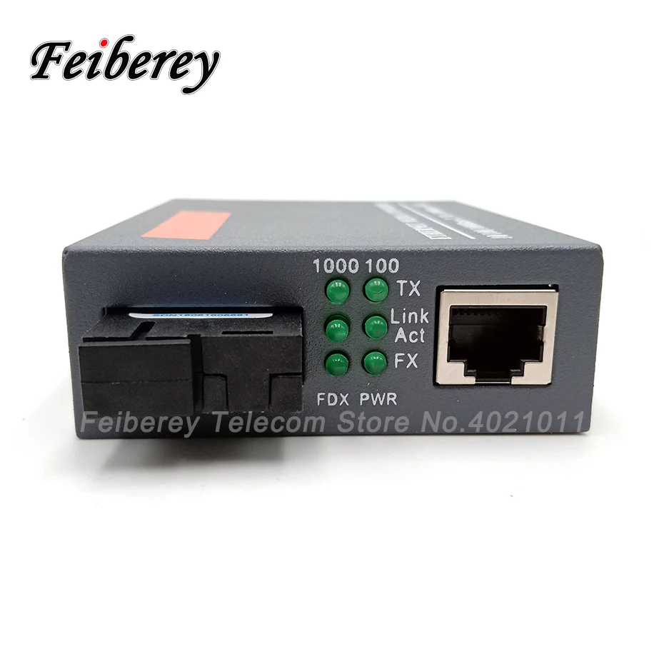 HTB GS 03 A/B волоконно оптический медиаконвертер Gigabit Ethernet 1000 Мбит/с один режим SM