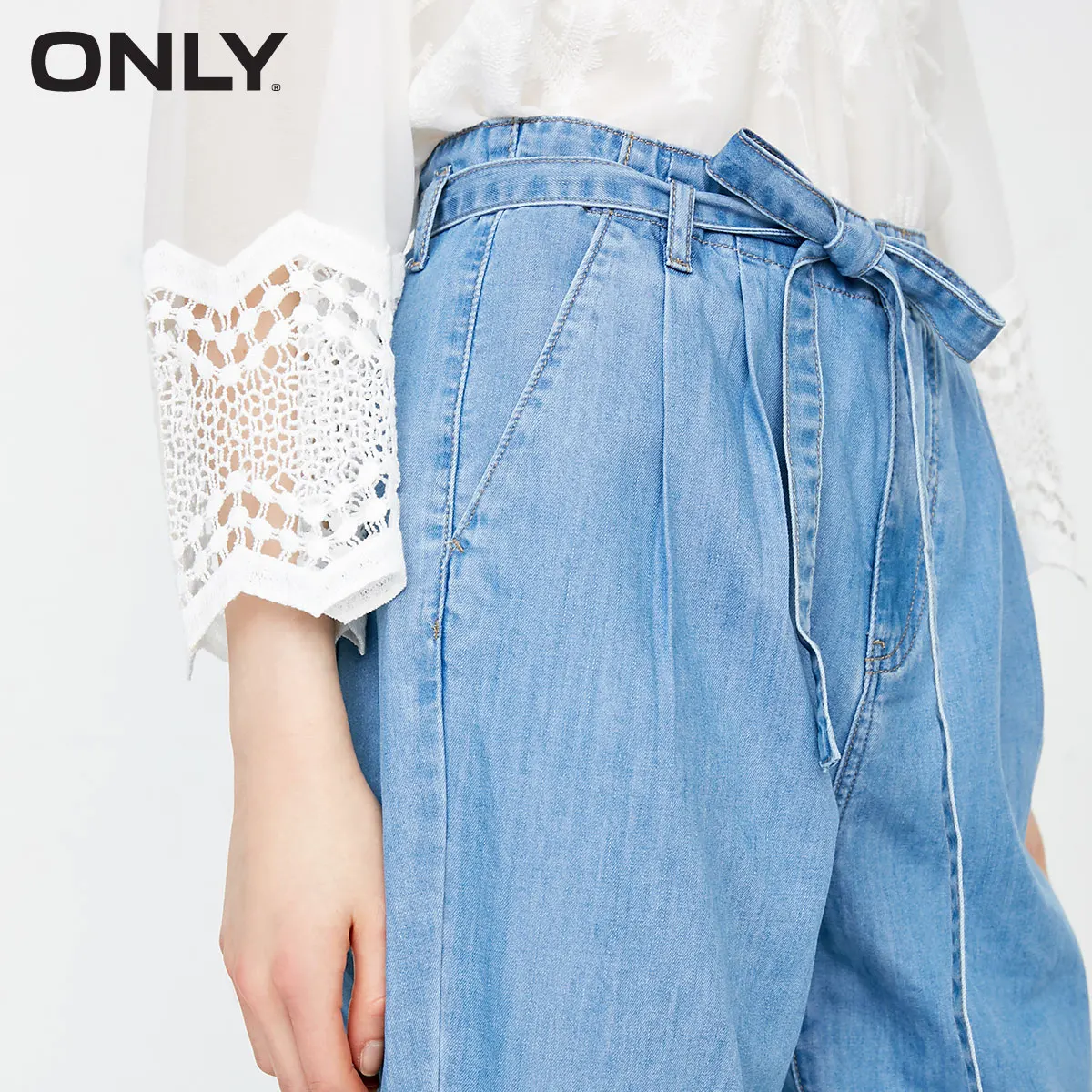 Только Весна и лето 2019 свободные джинсы с высокой талией для женщин | 118249510|