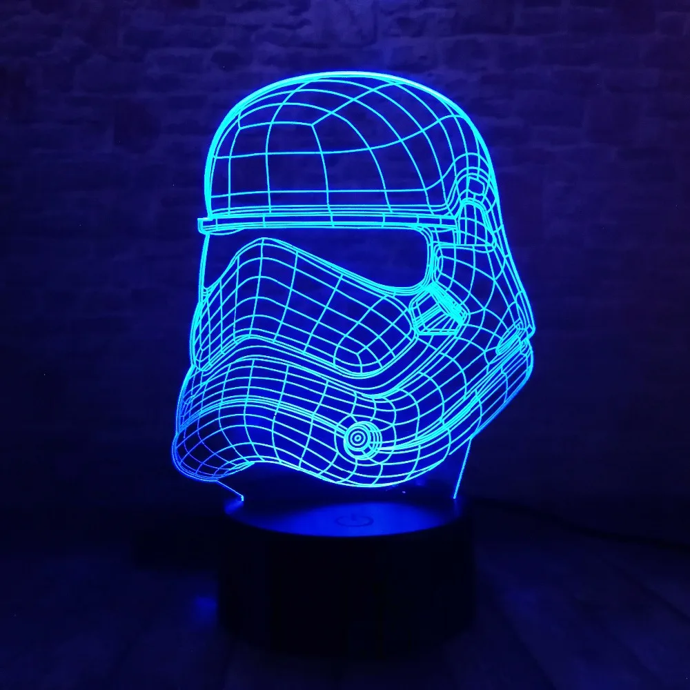 Рождественские Подарки Звездные войны трек Tie Fighter Veilleuse черный рыцарь Смарт 3D лампа для мальчиков Спальня светодиодный RGB ночные огни игрушка для декора дома